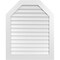 Ekena Millwork Octagonal Top Surface Mount PVC Gable Vent w/ 3-1/2"W x 1"P Standard Frame, 34"W x 42"H GVPOT34X4201SN - alternate 1